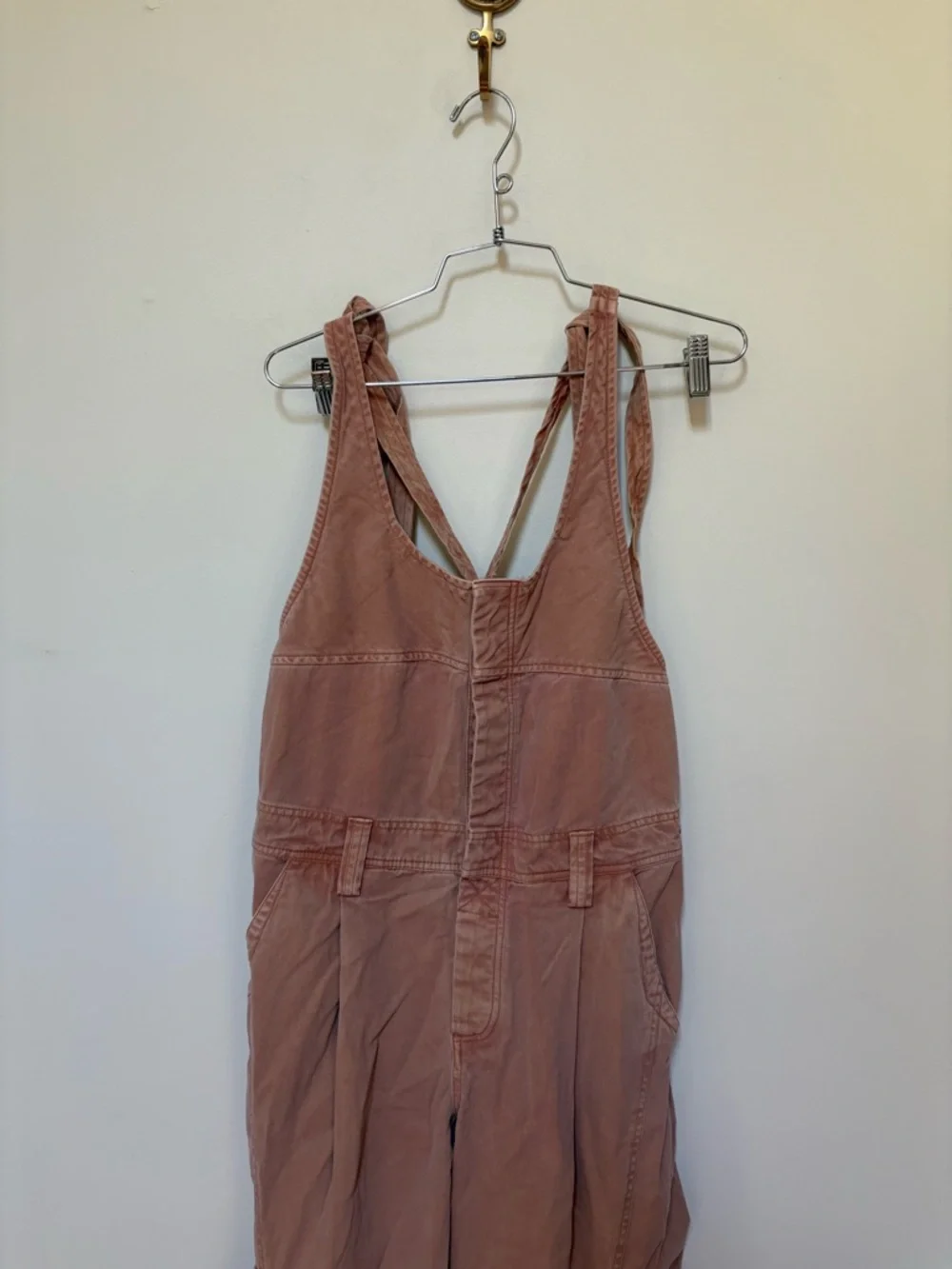 NWOT Free People Must Have Wide-Leg Overalls Size Small